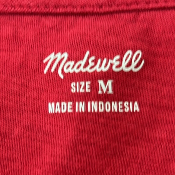 BUNDLE of 2: J Crew Swiss Dot Tank Top & Madewell V-Neck Tee. Cotton Medium - Picture 9 of 12